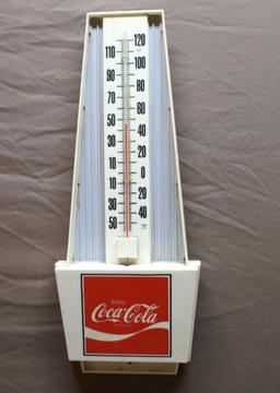 Coca-Cola Plastic Thermometer 7"x18"