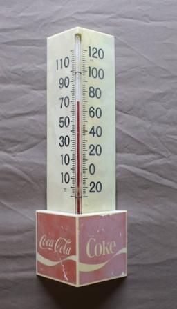 Coca-Cola Triangle Plastic Thermometer