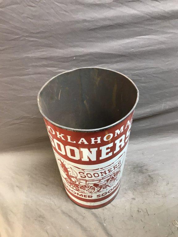 Oklahoma Sooners Trash Can