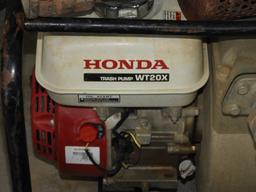 Honda trash pump mdl WT20X, 2”