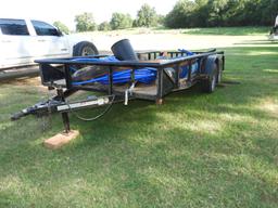 GR 18’ bumper pull, tandem axle utility trailer