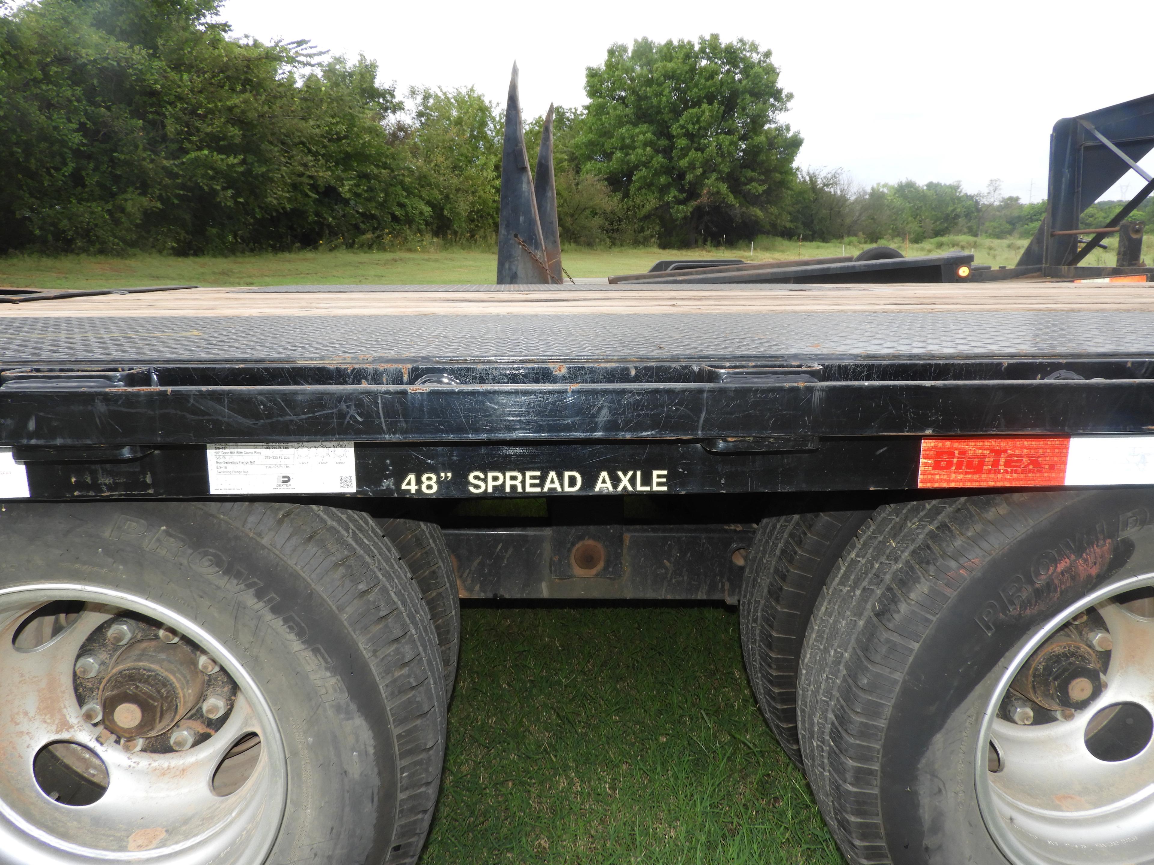 Big Tex 20’ + 5’ dovetail trailer, tandem duals, 4