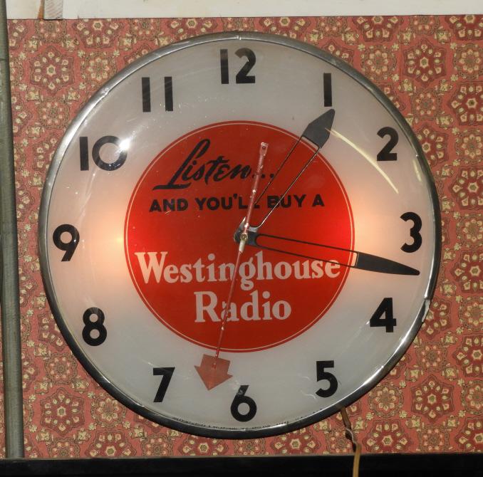 Telechron Westinghouse Radio clock, 15"