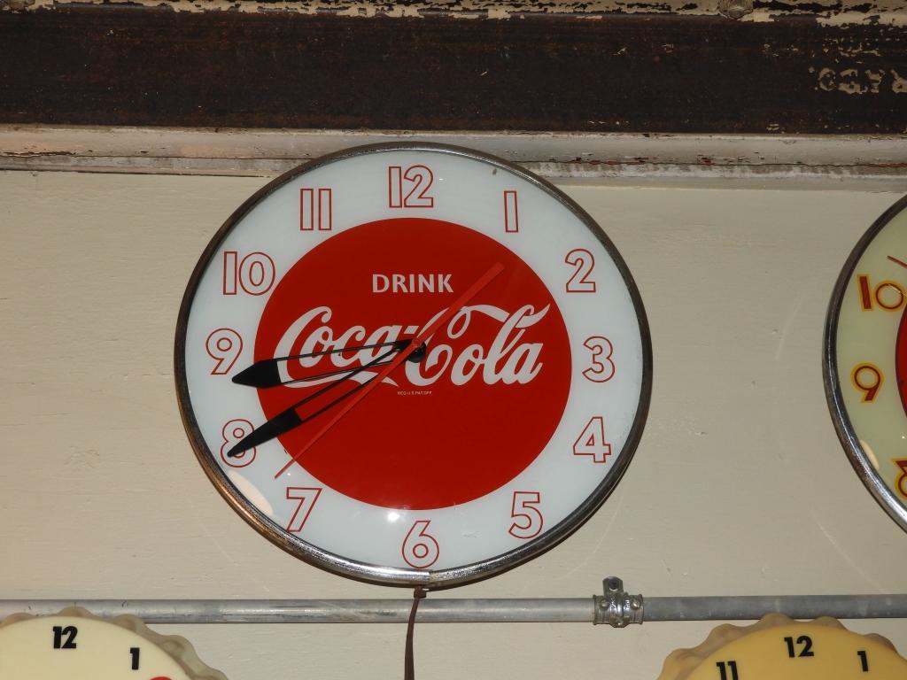 Drink Coca-Cola clock, 15"