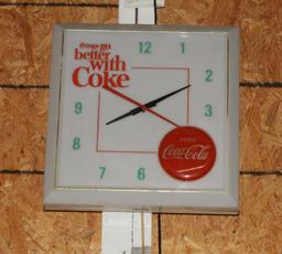 Things Go Better with Coke clock, 15"