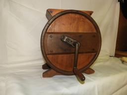 Wood butter churn, 13"X15"