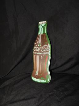 Coca-Cola bottle die cut sign