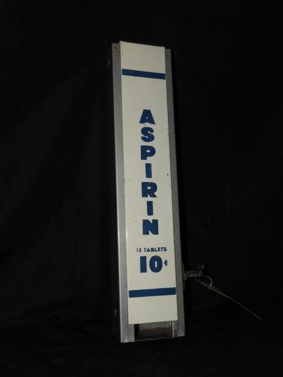 Burgess Aspirin 10 cent coin-op dispenser