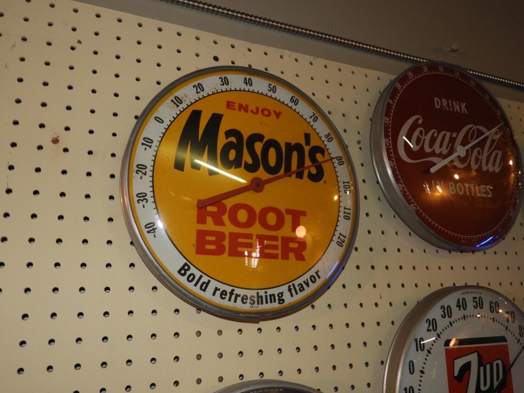 Mason's Root Beer thermometer