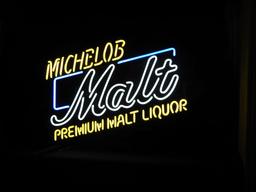 Michelob Malt neon, 28"X22"