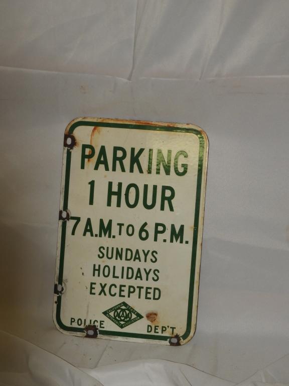 Parking sign, DSP 12"X18"