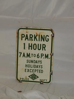 Parking sign, DSP 12"X18"