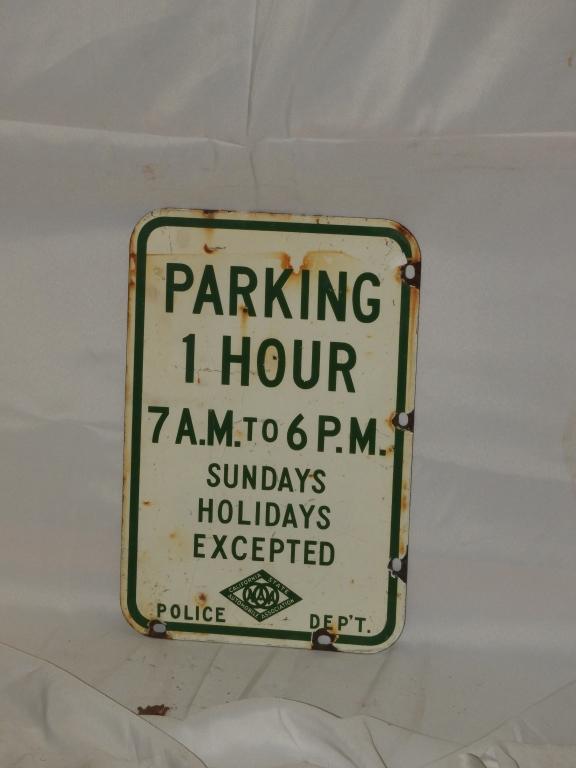 Parking sign, DSP 12"X18"