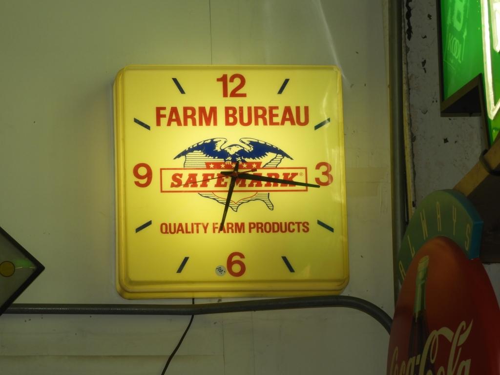 Farm Bureau clock, 16"