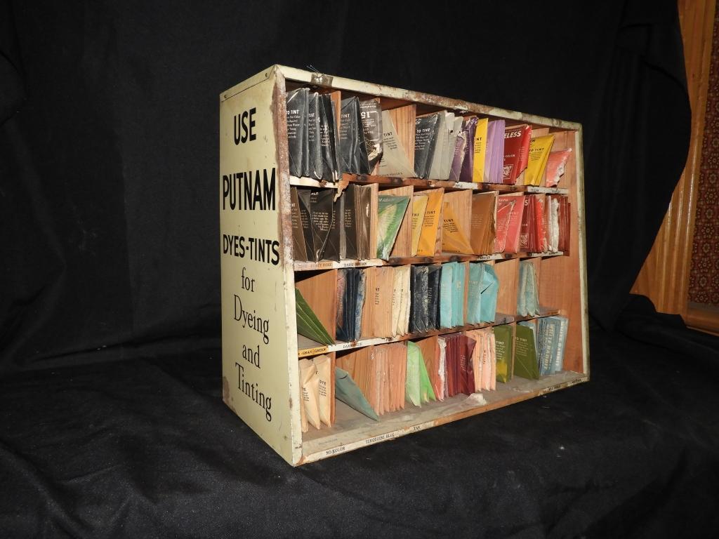Putnam Fadeless Dyes-Tints display cabinet