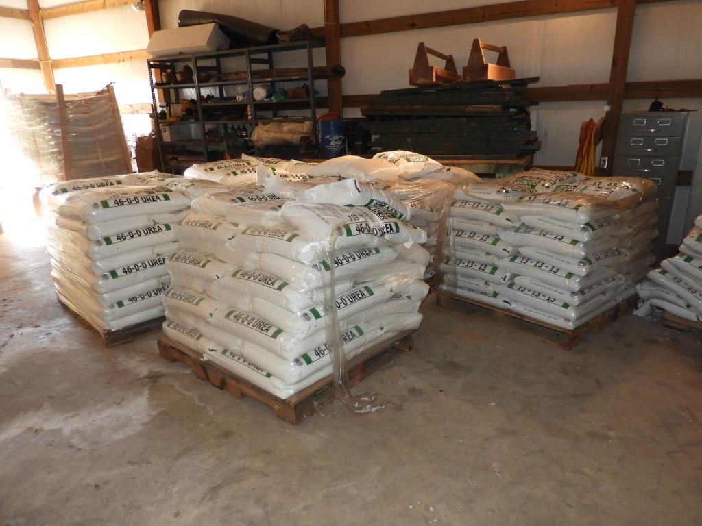 Pallet of 46-0-0 fertilizer