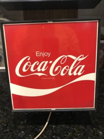 Coke light up clock