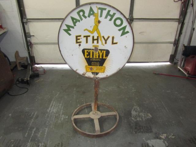 Marathon Curb Sign