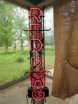 Red Dog neon light, 40"Tx11"W