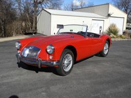 1957 MG A convertible car