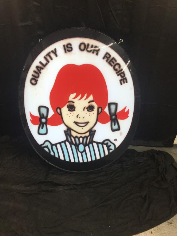 Wendy's light up 43"x36"x6"