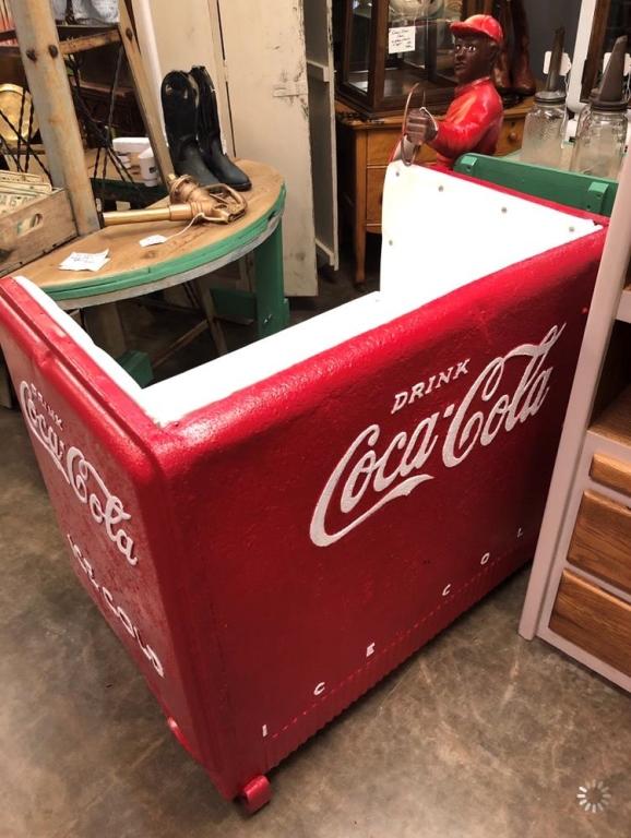 Coca-Cola bench, 41"x34"x25"