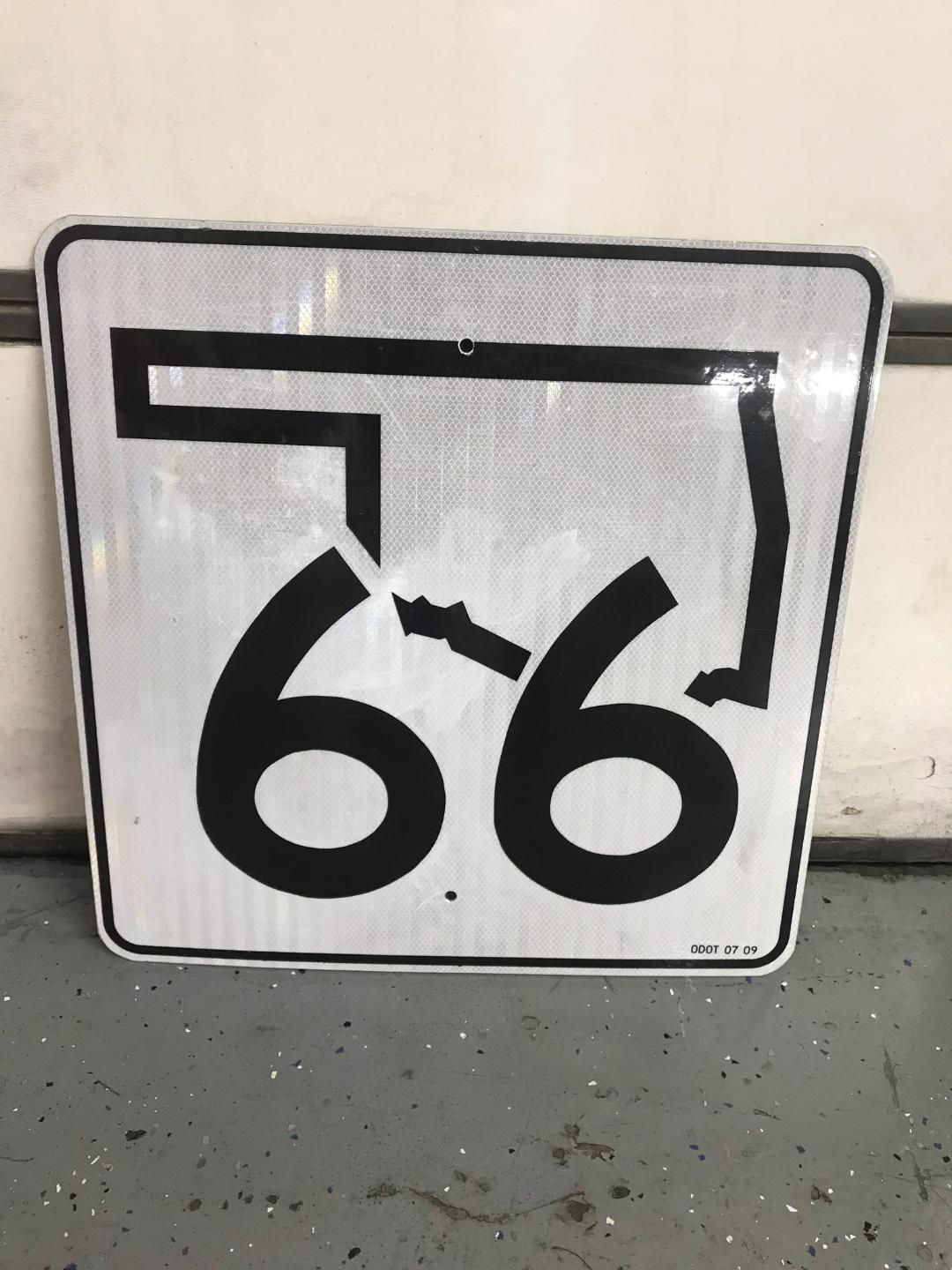 OK 66 Highway Sign 36"x36"