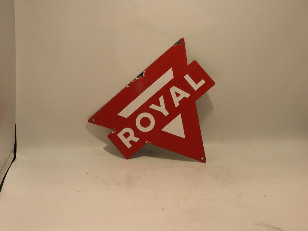 Conoco royal red triangle pump sign