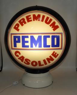 Pemco Premium Gasoline globe