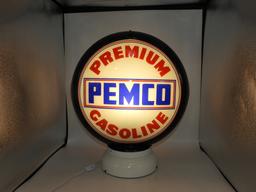 Pemco Premium Gasoline globe