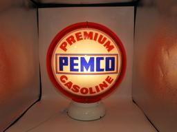 Pemco Premium Gasoline globe