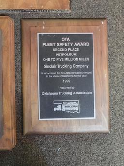 Group of 3 plaques, Phillips 66, Oklahoma Trucking