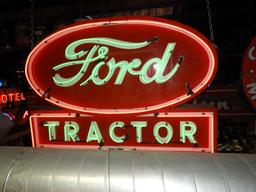 Red Ford Tractor DS neon