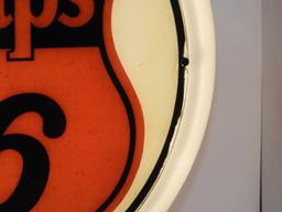 Phillips 66 black and orange Shield