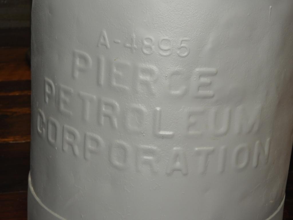 10 gal. Pierce Petroleum Corporation fuel can