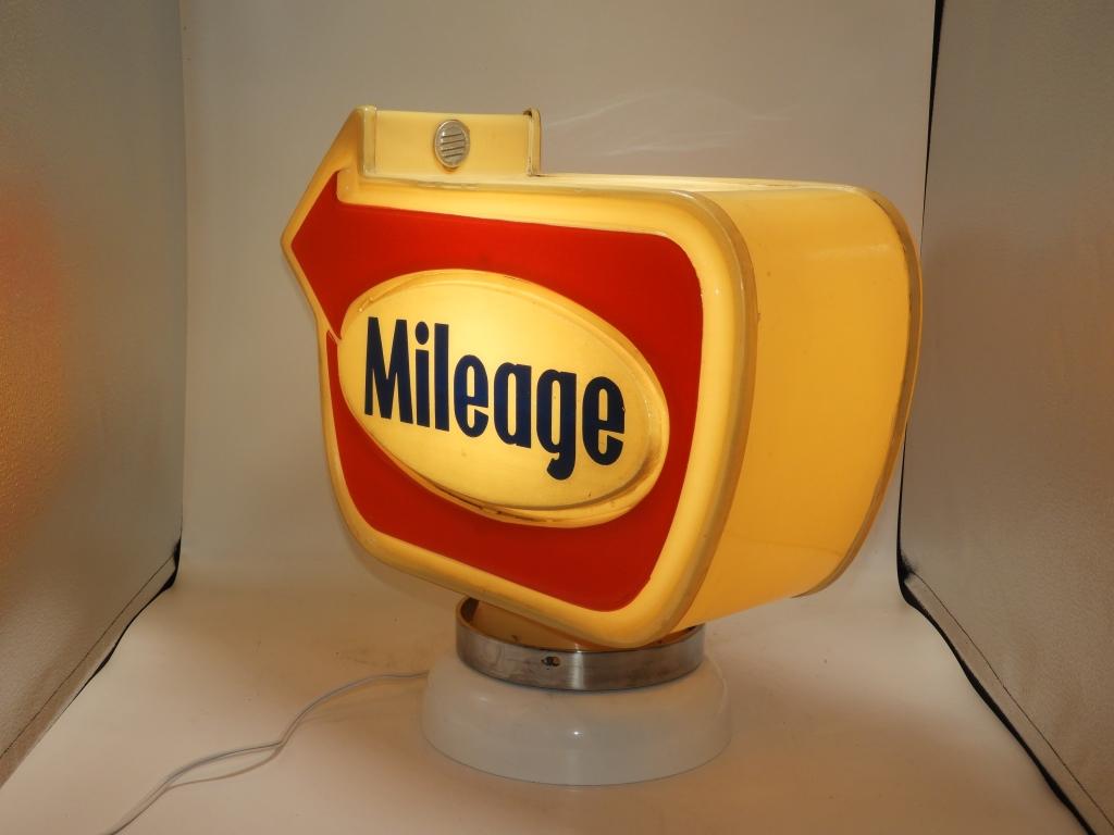 Mileage all plastic arrow-shaped