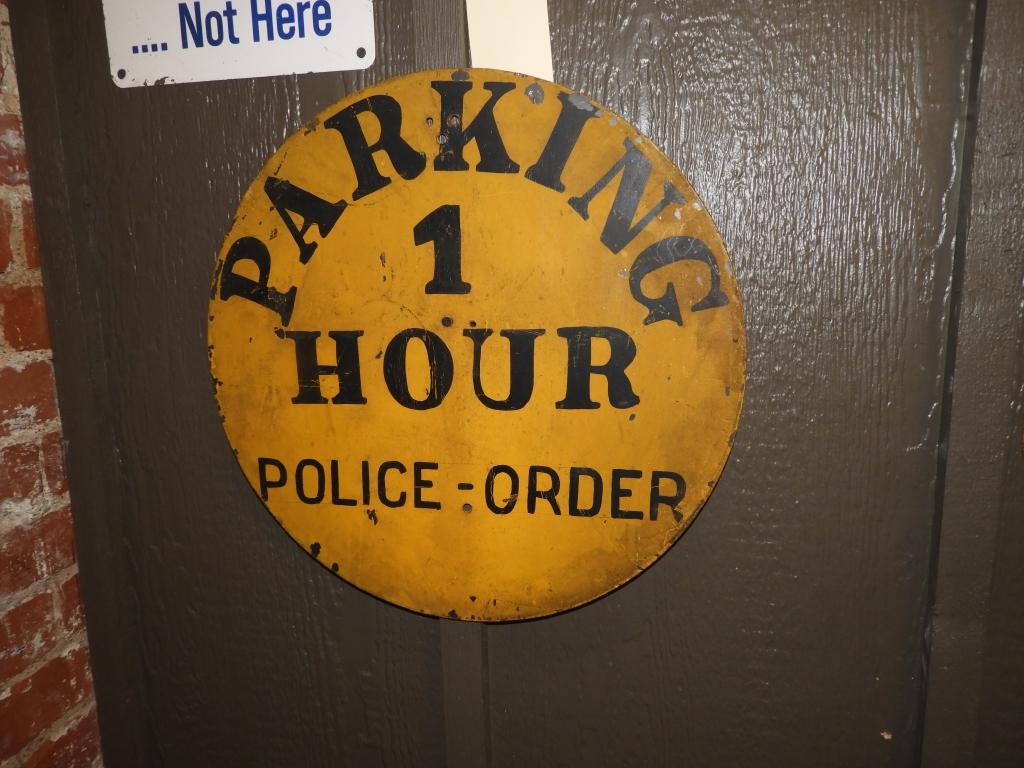 1 Hour Parking sign "Police Order" SS steel