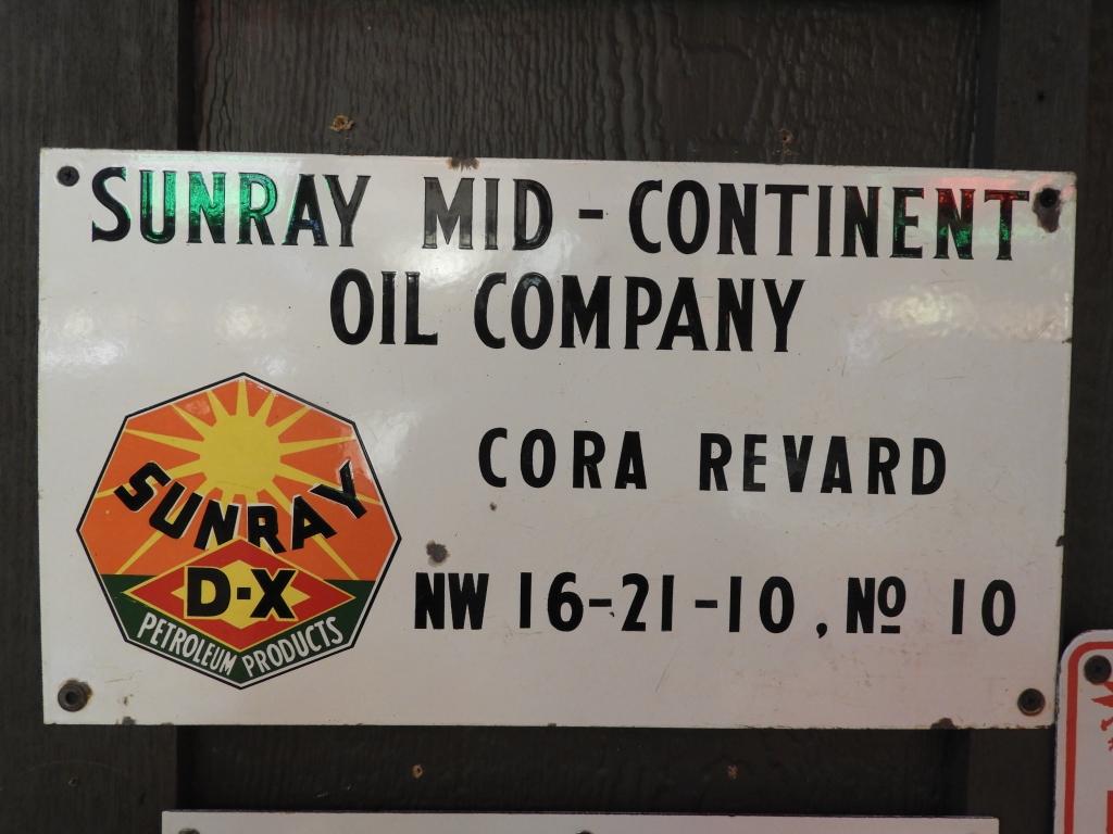 Sunray DX lease sign, SSP 18"x10"