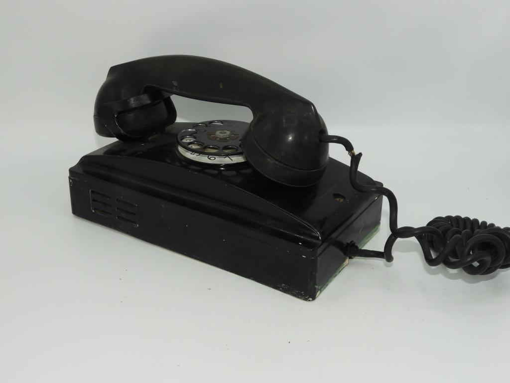 Vintage wall mount rotary phone