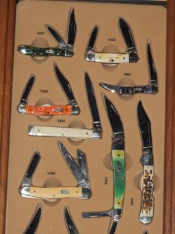 Case collector knife set w/ 10 Case knives