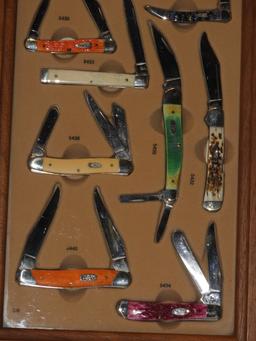 Case collector knife set w/ 10 Case knives