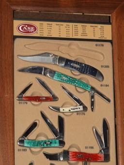 Incomplete Case collector knife set w/ 9 Case kniv