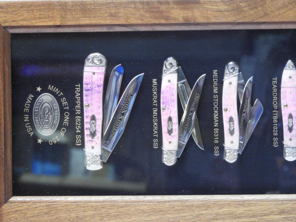 Case collector knife set w/ 8 matching limited edi