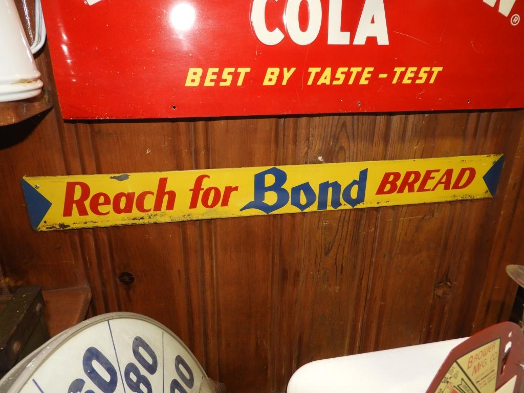 Reach for Bond Bread door sign SST, 28"x3"