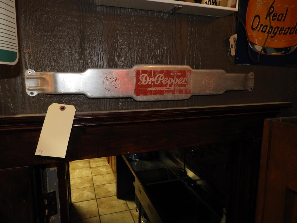 Drink Dr. Pepper aluminum door push