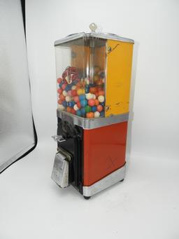 Victor gumball machine, original condition, 6"x16"