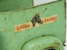 Tonka pickup w/ horse racks "Tonka Farms", 12 1/2"