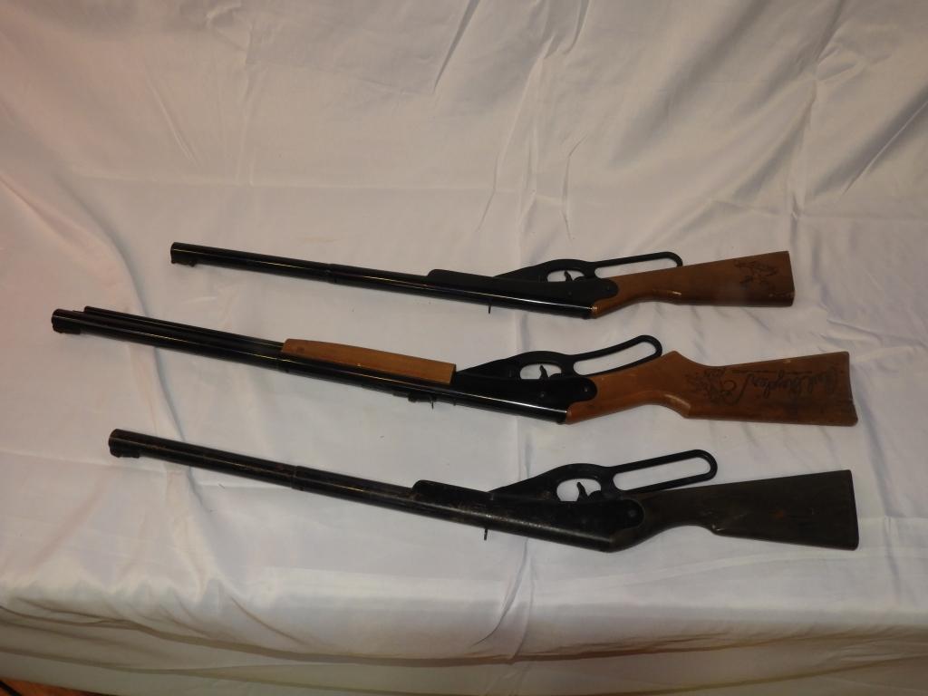 Daisy mdl 105B lever action BB gun, more