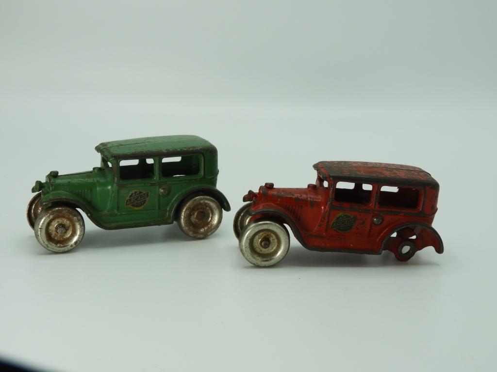 (2) Arcade cast iron toys