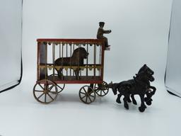 Cast iron & wood circus wagon